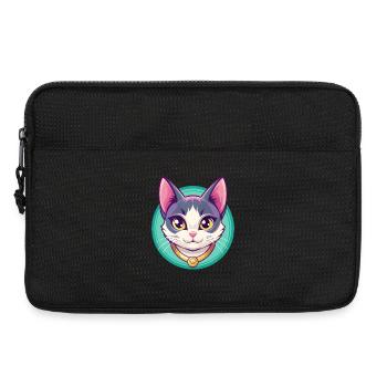 Japanese Bobtail Cat Breed Cartoon Kawaii Animal - Laptop bag 13" - black - Front
