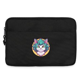 Laperm Chat Race Dessin Animé Kawaii Animal Pet - Sacoche pour ordinateur portable 13 pouces - noir - Devant