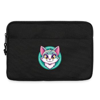 Kanaani Chat Race Dessin Animé Kawaii Animal Animal Pet - Sacoche pour ordinateur portable 13 pouces - noir - Devant