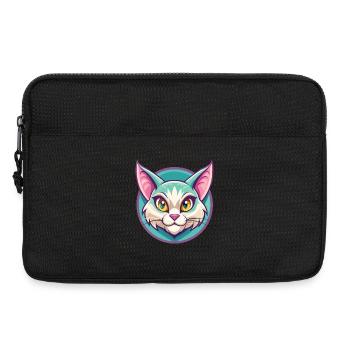 Toybob Katze Rasse Cartoon Kawaii Tier Haustier - Laptoptasche 13" - Schwarz - Vorne