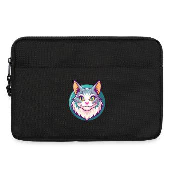 American Bobtail Cat Breed Cartoon Kawaii Animal - Laptop bag 13" - black - Front