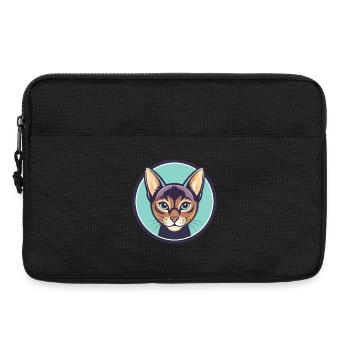 Havanna Braune Katze Rasse Karikatur Kawaii Tier Haustier - Laptoptasche 13" - Schwarz - Vorne