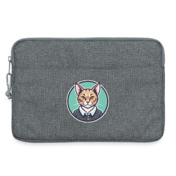 Australische Nebelkatzenrasse Cartoon Kawaii Tier - Laptoptasche 13" - Grau meliert - Vorne