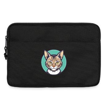 Cymric Cat Breed Cartoon Kawaii Animal Pet - Laptop bag 13" - black - Front