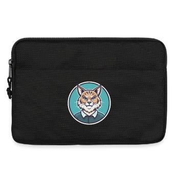 Highlander Chat Race Dessin Animé Kawaii Animal Pet - Sacoche pour ordinateur portable 13 pouces - noir - Devant