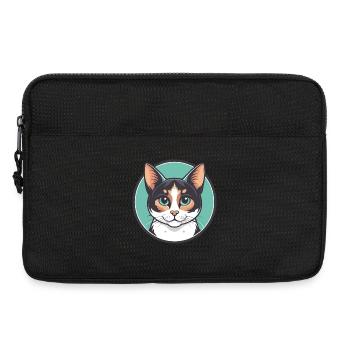 Japanese Bobtail Cat Breed Cartoon Kawaii Animal - Laptop bag 13" - black - Front