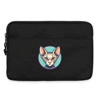 Minskin Cat Breed Cartoon Kawaii Animal Pet - Laptop bag 13" - black - Front