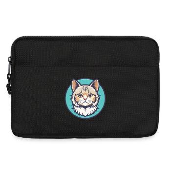 Selkirk Rex Katzenrasse Cartoon Kawaii Tier Haustier - Laptoptasche 13" - Schwarz - Vorne
