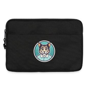 Kanaani Chat Race Dessin Animé Kawaii Animal Animal Pet - Sacoche pour ordinateur portable 13 pouces - noir - Devant