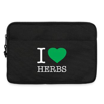 J’ADORE LES HERBES AROMATIQUES - Sacoche pour ordinateur portable 13 pouces - noir - Devant