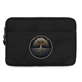 Silhouette d’arbre Racines - Sacoche pour ordinateur portable 13 pouces - noir - Devant