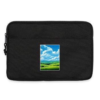 South Downs Aonb Affiche de voyage Souvenir Peinture WPA - Sacoche pour ordinateur portable 13 pouces - noir - Devant
