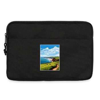 South Devon Aonb Voyage Affiche Peinture Souvenir WPA - Sacoche pour ordinateur portable 13 pouces - noir - Devant