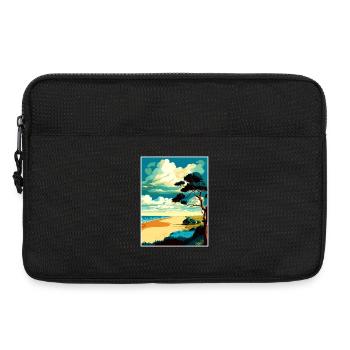 Norfolk Coast Anob Travel Poster Souvenir Paint WP - Laptop bag 13" - black - Front