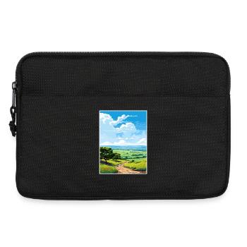 Quantock Hills Aonb Vintage Travel Poster Souvenir - Laptop bag 13" - black - Front