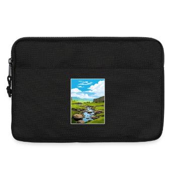 North Pennines Aonb Vintage Reiseposter Souvenir - Laptoptasche 13" - Schwarz - Vorne