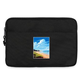 Gower Halbinsel Aonb Reise Poster Souvenir WPA - Laptoptasche 13" - Schwarz - Vorne
