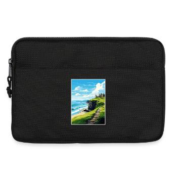 Causeway Coast Aonb Vintage Reiseposter Souvenir - Laptoptasche 13" - Schwarz - Vorne