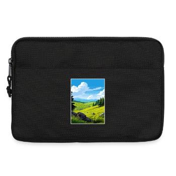Forest Of Bowland Aonb Travel Poster Souvenir WPA - Laptop bag 13" - black - Front