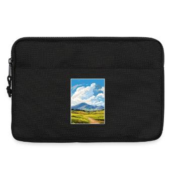 Mourne Mountains Aonb Travel Poster Souvenir WPA - Laptop bag 13" - black - Front