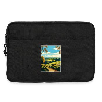 Surrey Hills Travel Poster Souvenir Postcard Paint - Laptop bag 13" - black - Front