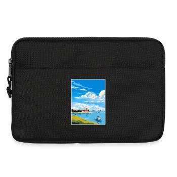 Chichester Hafen Aonb Reiseposter Souvenir WPA - Laptoptasche 13" - Schwarz - Vorne