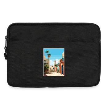 El Jadida Maroc Affiche de voyage Peinture Souvenir WPA - Sacoche pour ordinateur portable 13 pouces - noir - Devant