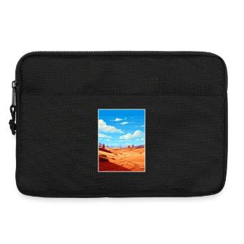 Merzouga Maroc Affiche de voyage Peinture Souvenir WPA - Sacoche pour ordinateur portable 13 pouces - noir - Devant