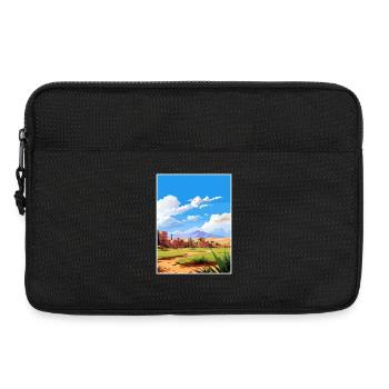 Taroudant Maroc Affiche de voyage Peinture Souvenir WPA - Sacoche pour ordinateur portable 13 pouces - noir - Devant