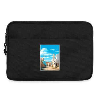 Essaouira Maroc Affiche de voyage Peinture Souvenir WPA - Sacoche pour ordinateur portable 13 pouces - noir - Devant