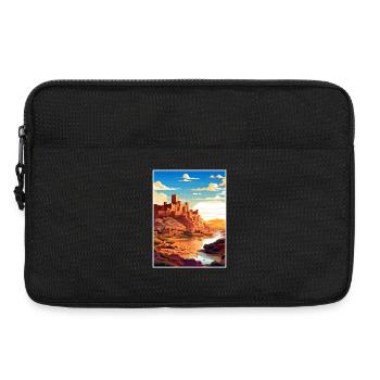 Aït Benhaddou Maroc Affiche de voyage Souvenir WPA - Sacoche pour ordinateur portable 13 pouces - noir - Devant
