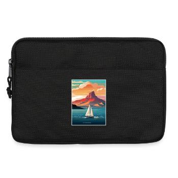 Kapstadt Südafrika Reiseposter Souvenir WPA - Laptoptasche 13" - Schwarz - Vorne
