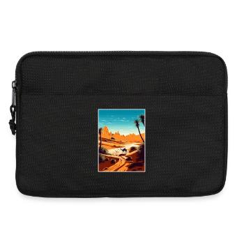 Sahara Desert Africa Travel Poster Souvenir WPA - Laptop bag 13" - black - Front