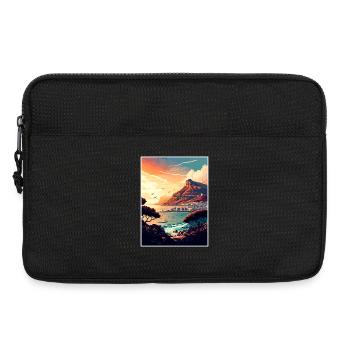Kapstadt Südafrika Reiseposter Souvenir WPA - Laptoptasche 13" - Schwarz - Vorne