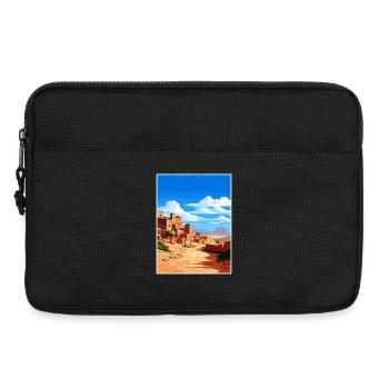 Aït Benhaddou Maroc Affiche de voyage Souvenir WPA - Sacoche pour ordinateur portable 13 pouces - noir - Devant