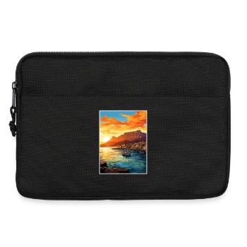 Kapstadt Südafrika Reiseposter Souvenir WPA - Laptoptasche 13" - Schwarz - Vorne