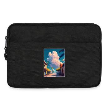 Hue Vietnam Voyage Affiche Souvenir Carte Postale Peinture - Sacoche pour ordinateur portable 13 pouces - noir - Devant