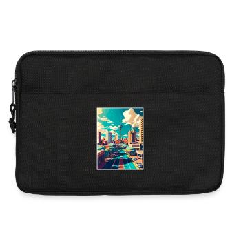 Johannesburg Südafrika Reiseposter Souvenir - Laptoptasche 13" - Schwarz - Vorne