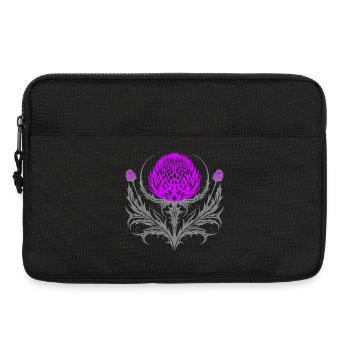 Distel Tattoo Scottish Thistle Botanical Art - Laptoptasche 13" - Schwarz - Vorne