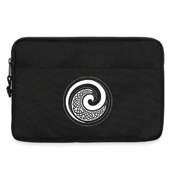 White Ocean Wave - Laptop bag 13" - black - Front