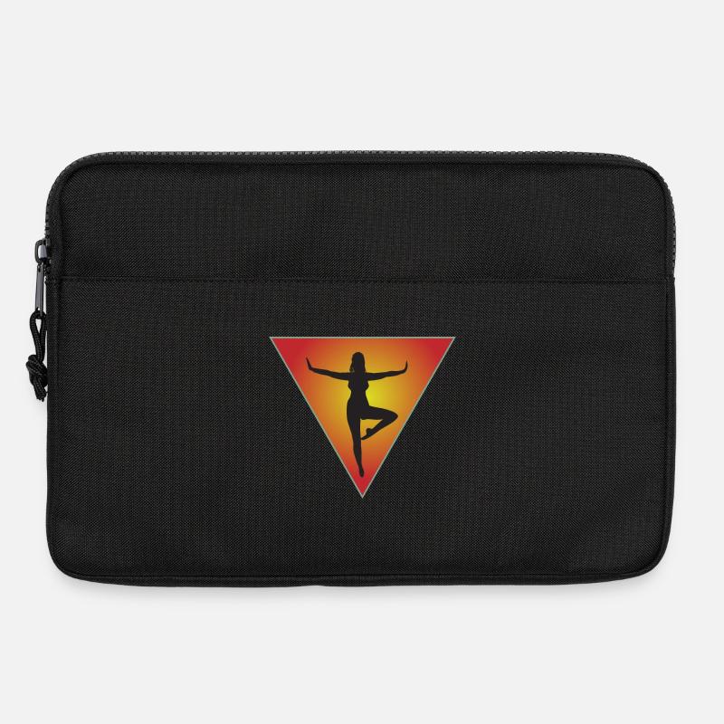 Silhouette Dreieck - Laptoptasche 13" - Schwarz