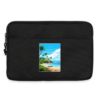 Quepos Costa Rica Reise Poster Souvenir Farbe WPA - Laptoptasche 13" - Schwarz - Vorne