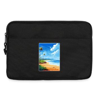 Uvita Costa Rica Reise Poster Souvenir Farbe WPA - Laptoptasche 13" - Schwarz - Vorne