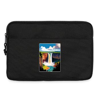 Guyana Caribbean Travel Poster Souvenir Paint WPA - Laptop bag 13" - black - Front
