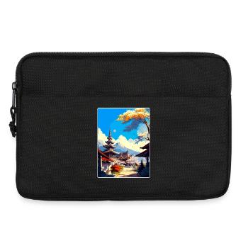 Chiang Mai Thailand Vintage Reise Poster Souvenir - Laptoptasche 13" - Schwarz - Vorne