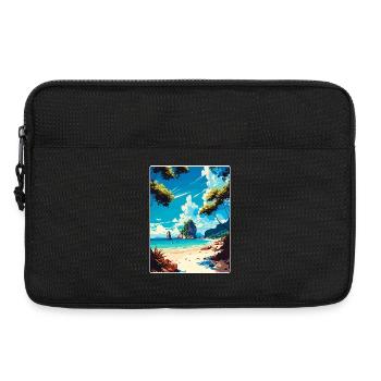 Koh Lant Thaïlande Affiche de voyage thaïlandaise Souvenir WPA - Sacoche pour ordinateur portable 13 pouces - noir - Devant