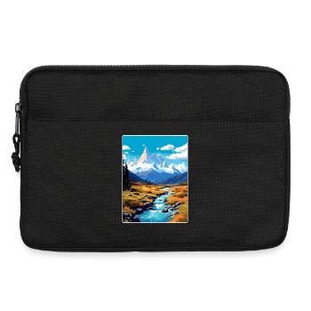 El Chalten Reiseposter Souvenir Postkarte Farbe - Laptoptasche 13" - Schwarz - Vorne