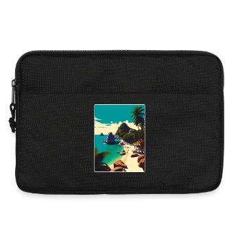 Ko Tao Thaïlande Affiche de voyage thaïlandaise Souvenir WPA - Sacoche pour ordinateur portable 13 pouces - noir - Devant