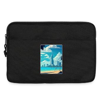 Pattaya Thaïlande Affiche de voyage thaïlandaise Souvenir WPA - Sacoche pour ordinateur portable 13 pouces - noir - Devant