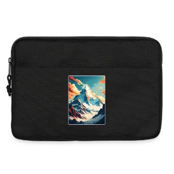Mount Everest China Vintage Travel Poster Souvenir - Laptop bag 13" - black - Front